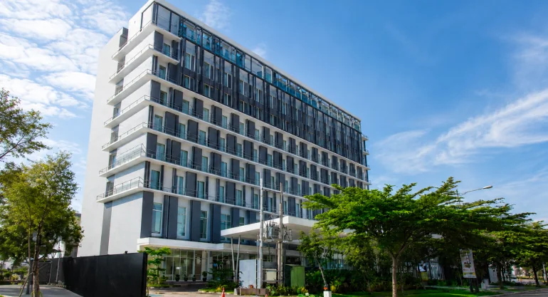 Swiss-Belinn Hotel Cikarang exterior with premium architectural finish
